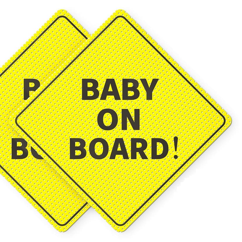 AutoTrends Baby On Board Decal, Weather-Resistant, 2-pk