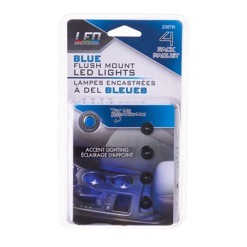 Custom Accessories LED Innovations Micro Dash Light, Blue, 4-pc