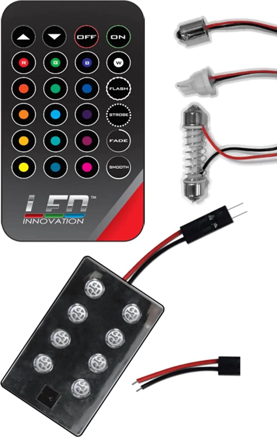 Custom Accessories LED Innovation Ultra Bright Dome Light, Multi-Colour
