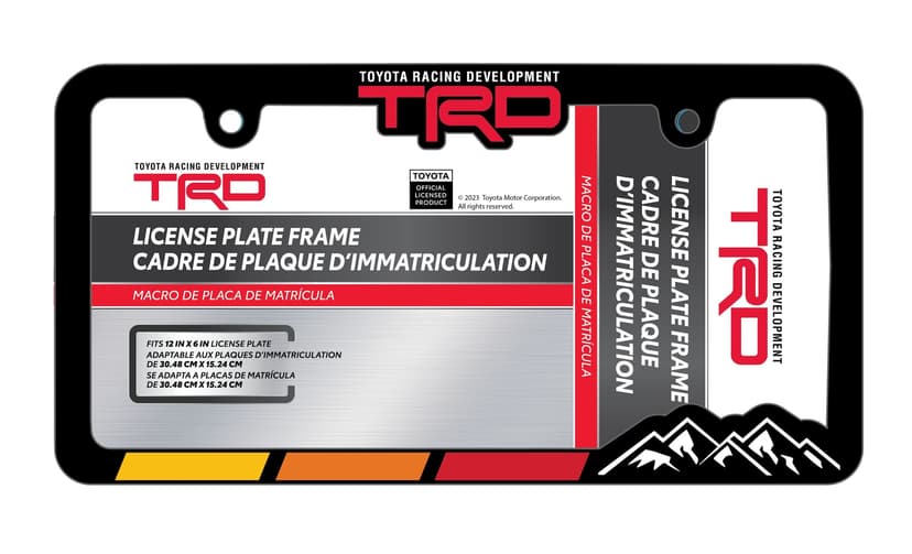 Chroma Toyota Racing Black License Plate Frame