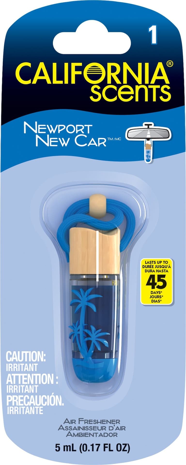 California Scents Vial Air Freshener, Newport New Car, 1-pk