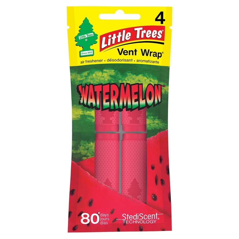 Little Trees Vent Wrap Air Freshener, Watermelon, 4-pk