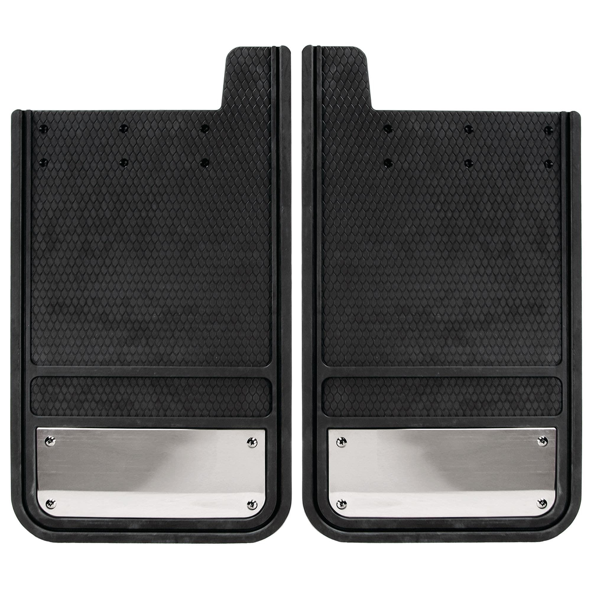 MotoMaster Universal Heavy Duty Mud Guards, Chrome Plate, Rear