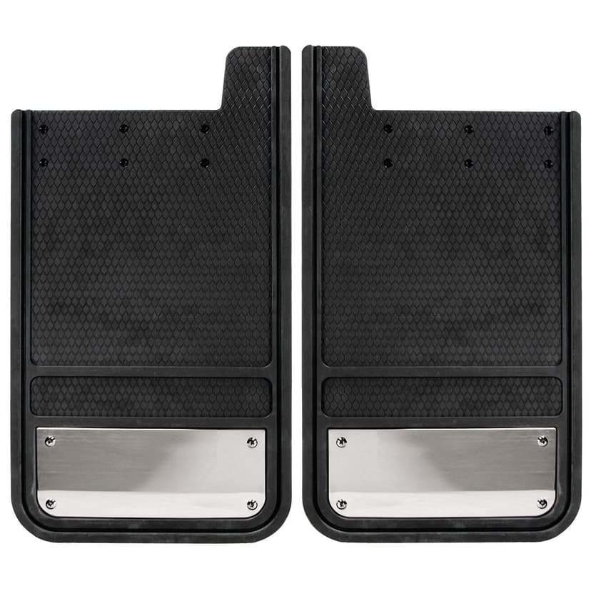 MotoMaster Universal Heavy Duty Mud Guards, Chrome Plate, Rear