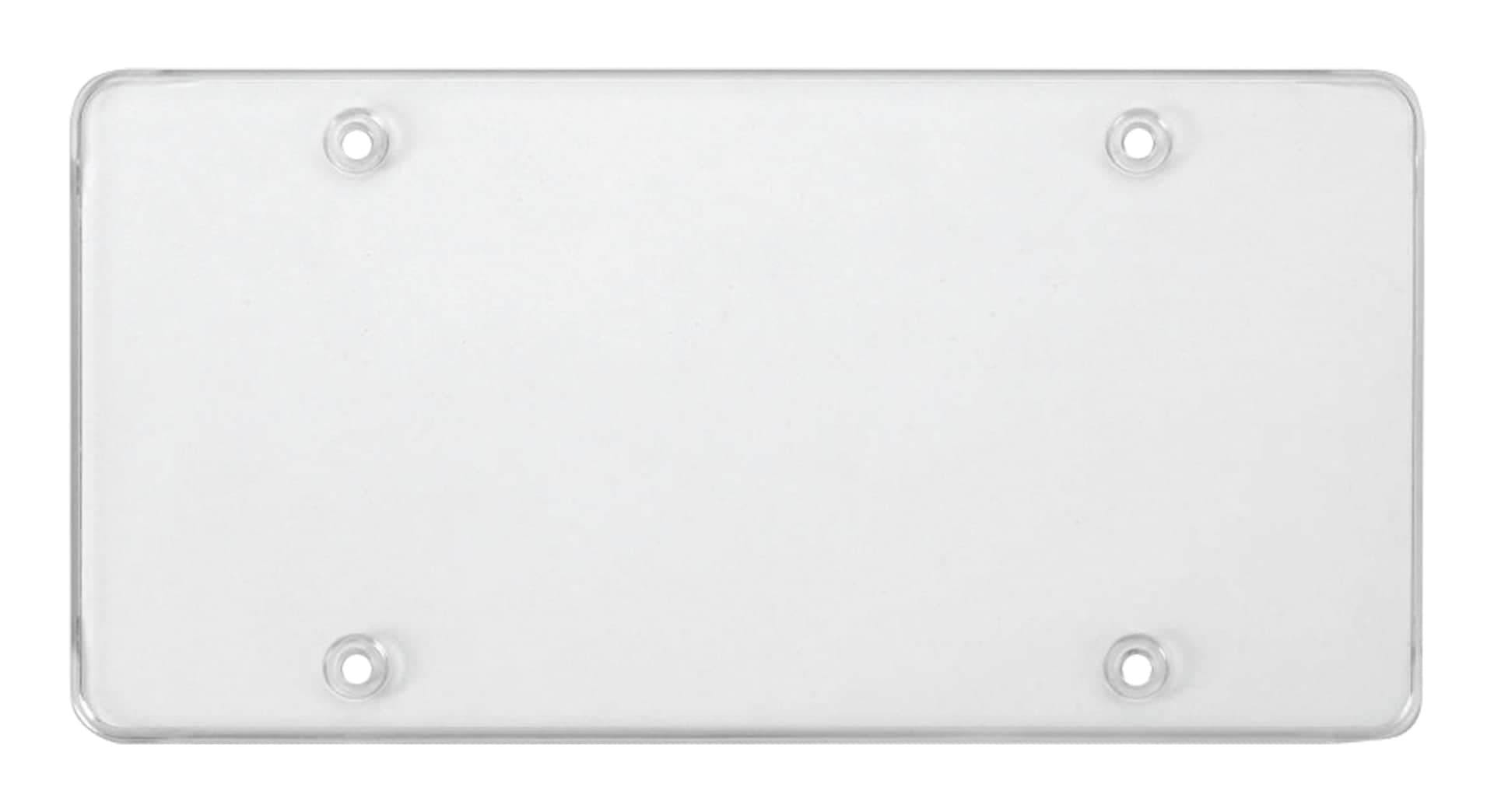 Clear Flat License Plate Shield