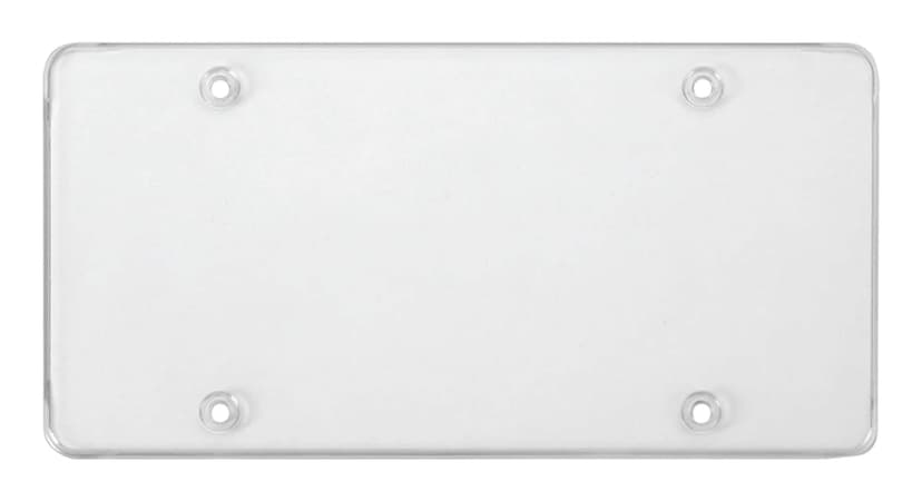 Clear Flat License Plate Shield
