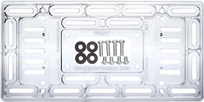 Universal License Plate Mount, Clear