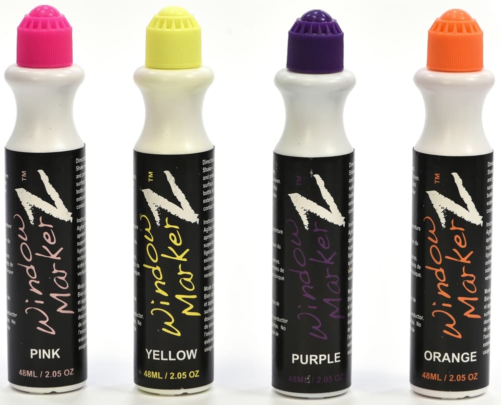 Chroma Window Markerz Neons, 4-pk