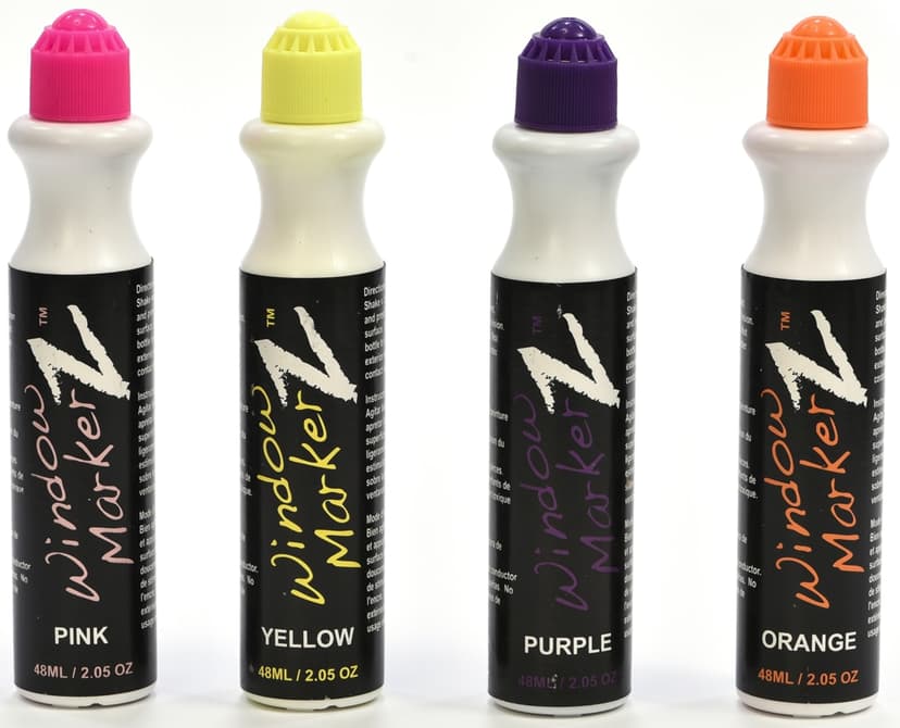 Chroma Window Markerz Neons, 4-pk