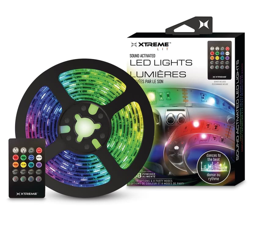 Xtreme Tech Sound Activated LED Strip Lights