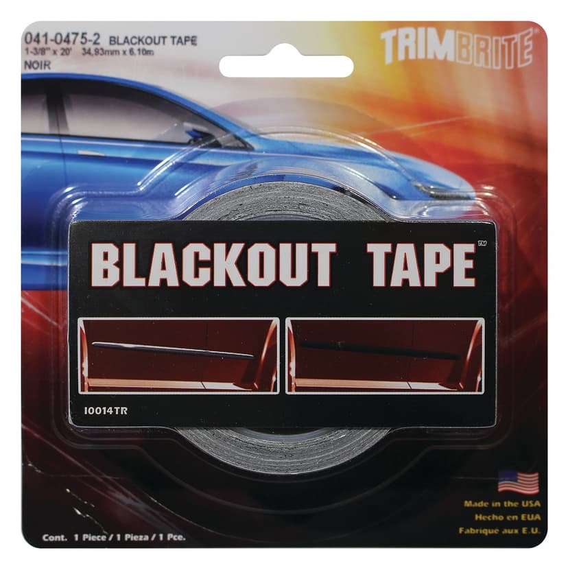 Trimbrite Blackout Tape, 1-3/8-in x 20-ft