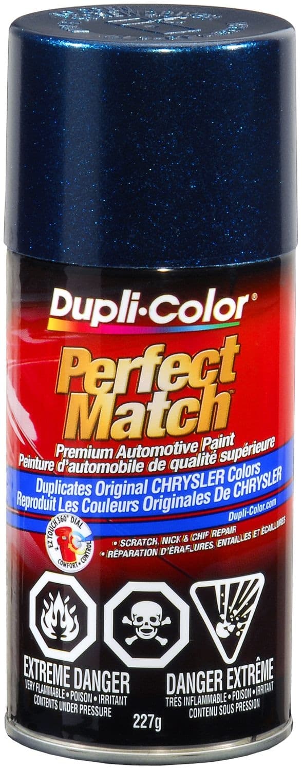 Dupli-Color Perfect Match Premium Acrylic Lacquer Automotive Aerosol Spray Paint, Navy Blue, 227g