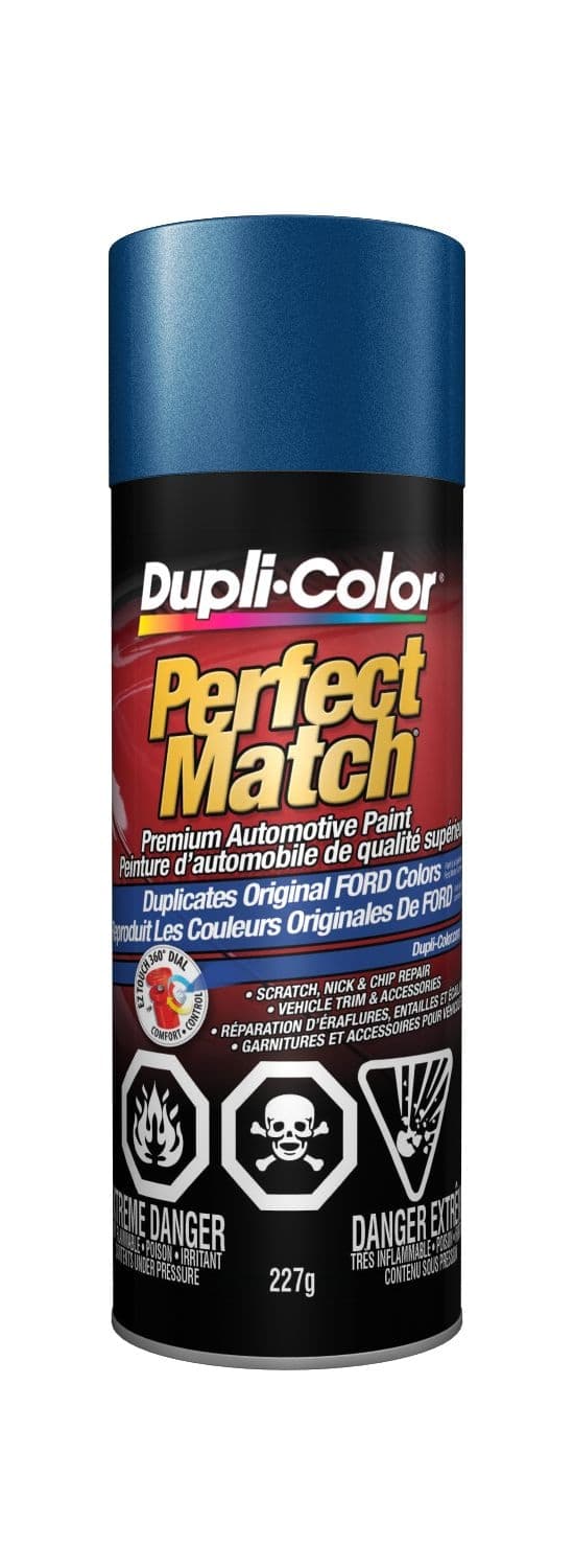 Dupli-Color Perfect Match Premium Acrylic Lacquer Automotive Aerosol Spray Paint, Teal Metallic, 227g