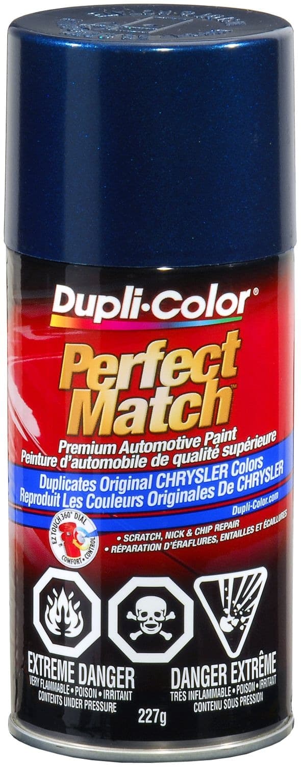Dupli-Color Perfect Match Premium Acrylic Lacquer Automotive Aerosol Spray Paint, Patriot Blue Metallic, 227g