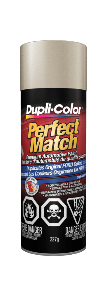 Dupli-Color Perfect Match Premium Acrylic Lacquer Automotive Aerosol Spray Paint, Light Prairie Tan Metallic, 227g