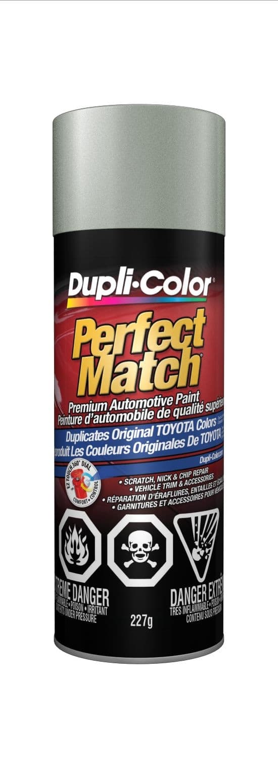 Dupli-Color Perfect Match Premium Acrylic Lacquer Automotive Aerosol Spray Paint, Silver Metallic, 227g