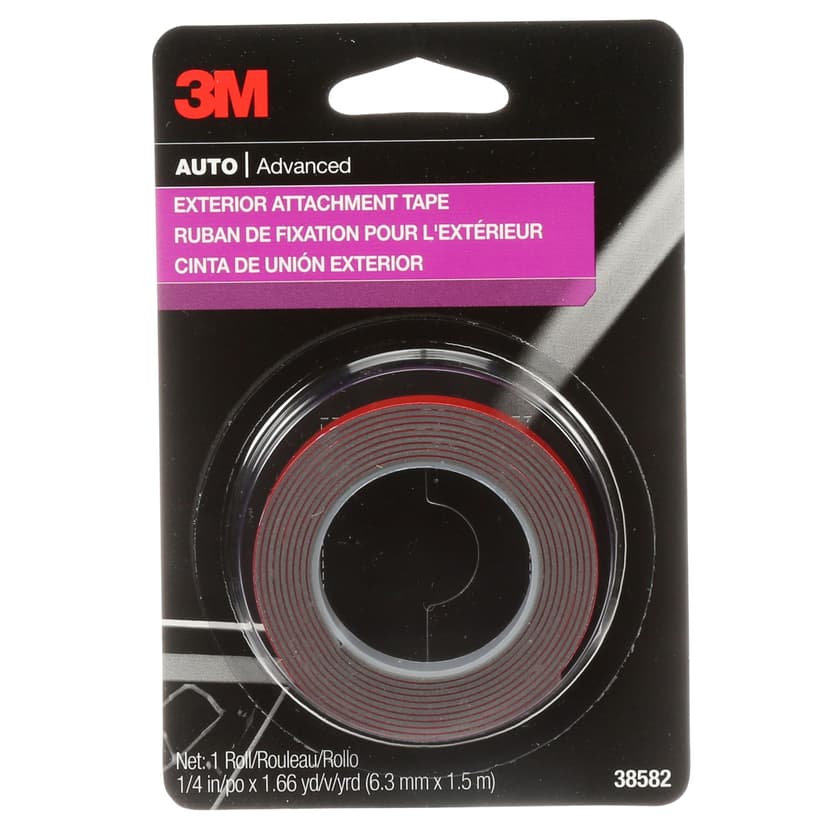 3M Auto Molding Tape, 1/4-in x 5-ft