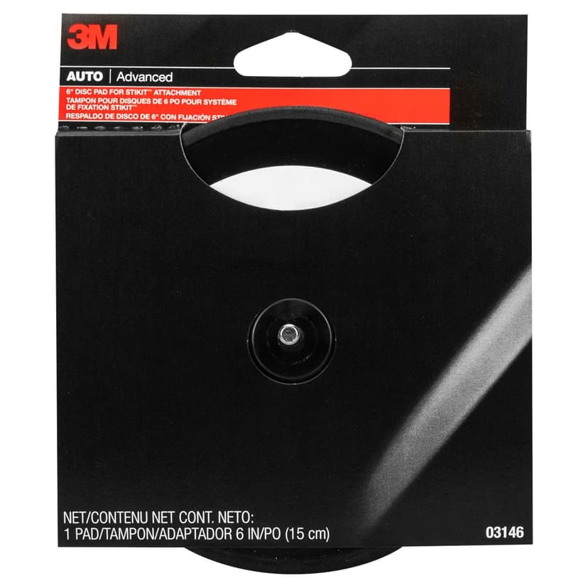 3M Adhesive Auto Disc Pad, 6-in