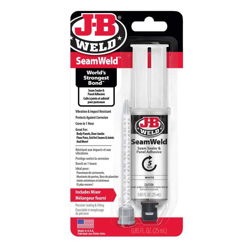 J-B Weld SeamWeld Seam Sealer & Panel Adhesive, White, 25-ml