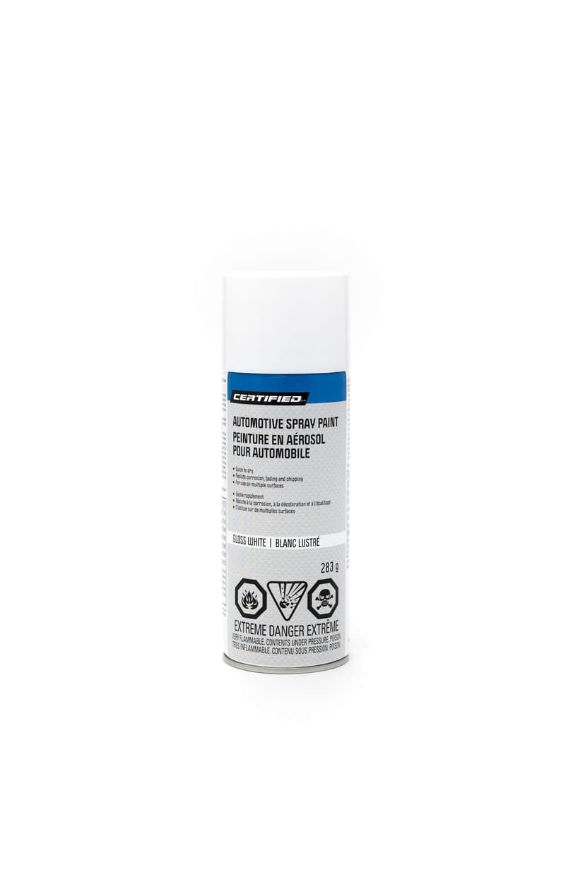Certified Automotive Spray Paint, Gloss White, 227-g
