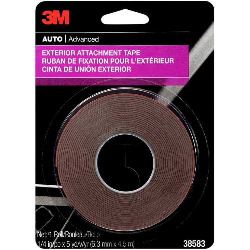 3M Automotive Exterior Attachment Tape, 6.3-mm x 4.5-m