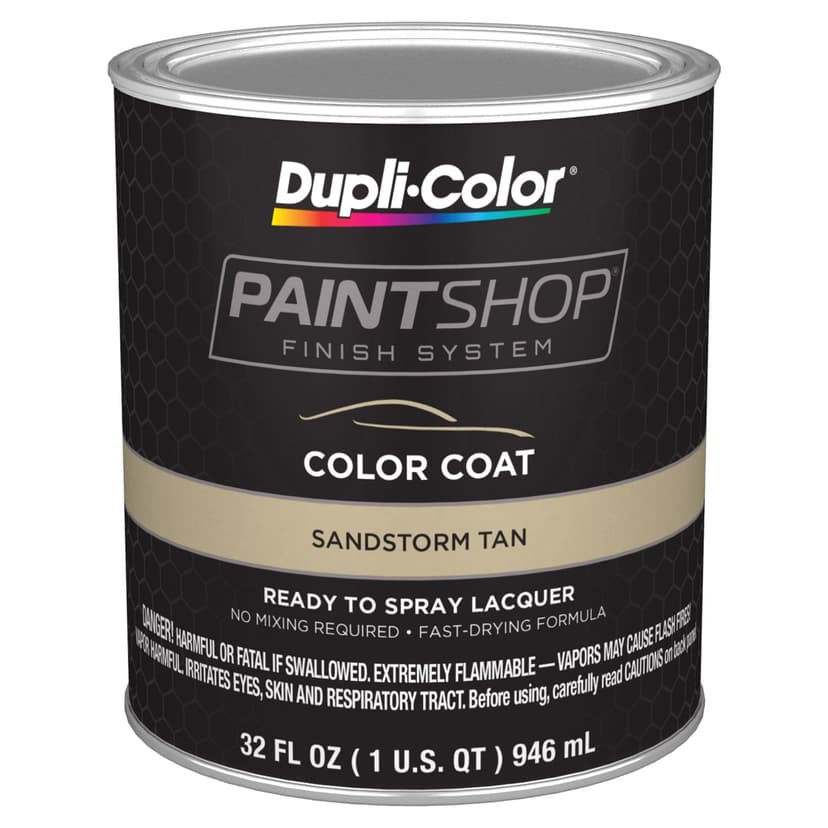 Dupli-Color Paint Shop Color Coat Ready-to-Spray Paint Lacquer, Sandstorm Tan, 946-ml