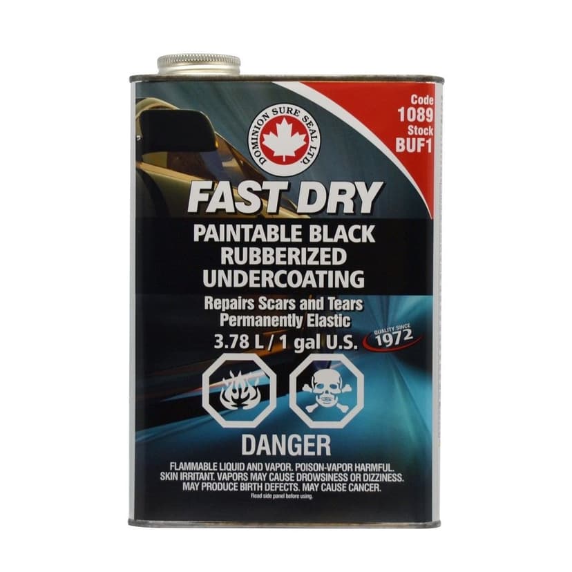 Dominion Sure Seal Rubberized Rockerguard Undercoating, 4L, Black