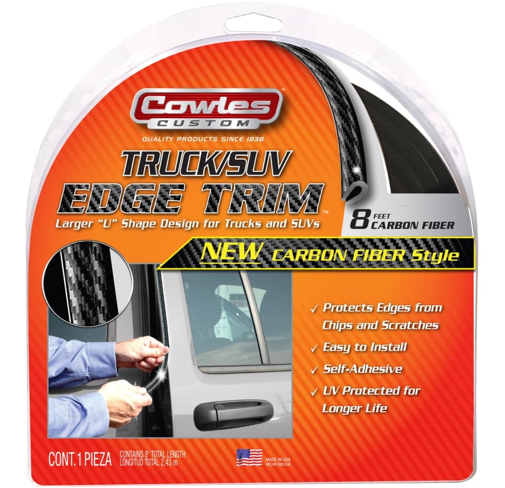 Cowles Custom Truck/SUV Carbon Fiber Style Edge Trim, 8-ft