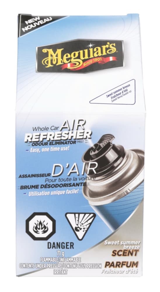 Meguiar's Whole Car Air Refresher Odour Eliminator Spray, Sweet Summer Breeze Scent, 57-g