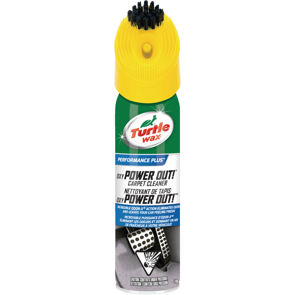 Turtle Wax Power Out! Carpet & Mats Heavy Duty Cleaner with Odor Eliminator + OXI Powered, 510-g