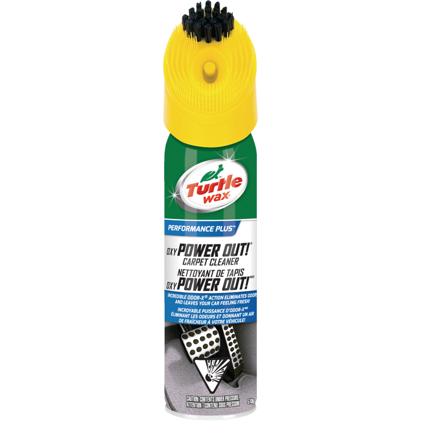 Turtle Wax Power Out! Carpet & Mats Heavy Duty Cleaner with Odor Eliminator + OXI Powered, 510-g