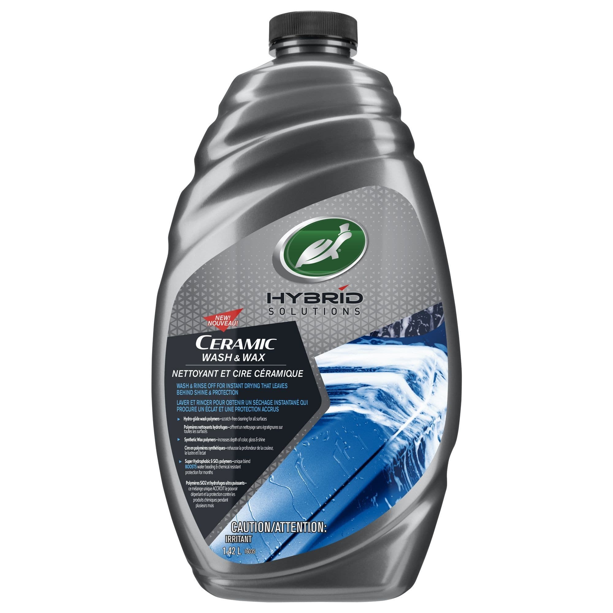 Turtle Wax Hybrid Solutions Ceramic Car Wash & Wax, 1.42-L
