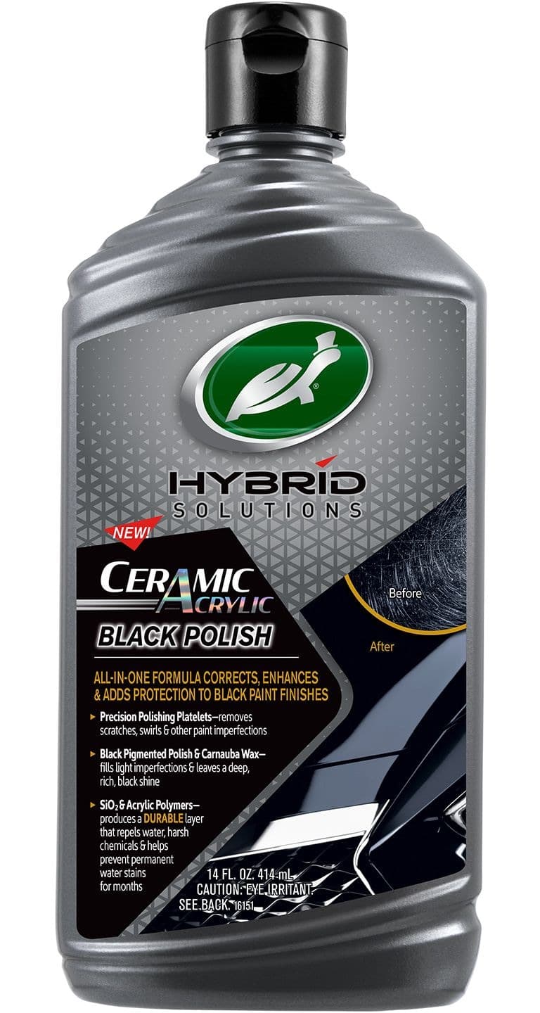 Turtle Wax Hybrid Solutions Ceramic Acrylic Car Black Polish, 414-mL