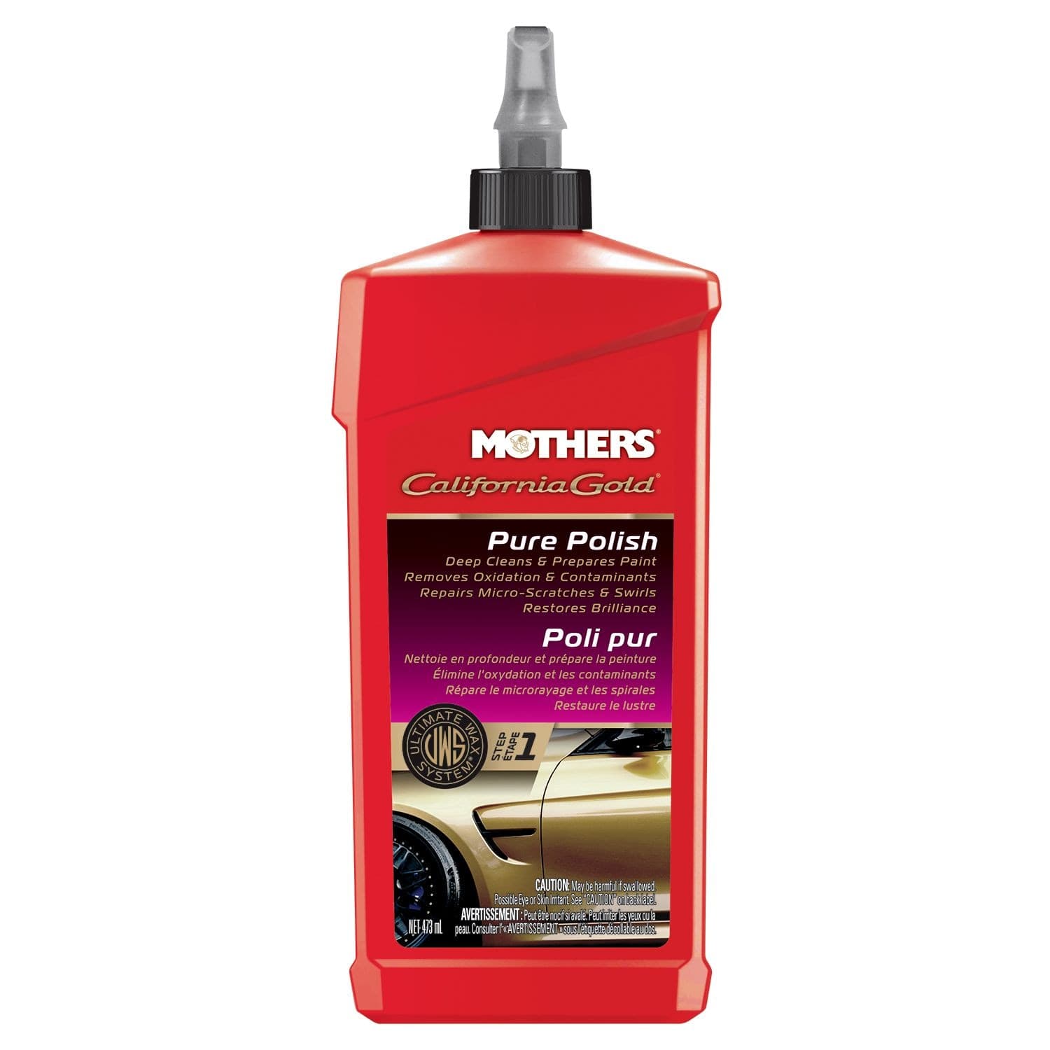 Mothers California Gold Pure Polish Ulitmate Car Wax System, Step 1, 473-mL