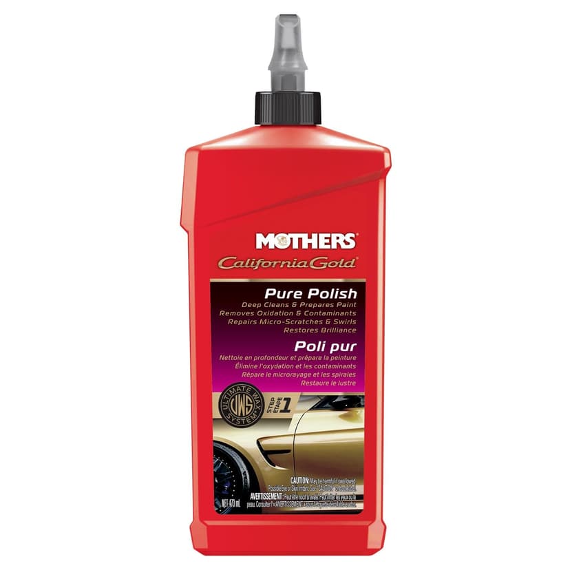 Mothers California Gold Pure Polish Ulitmate Car Wax System, Step 1, 473-mL