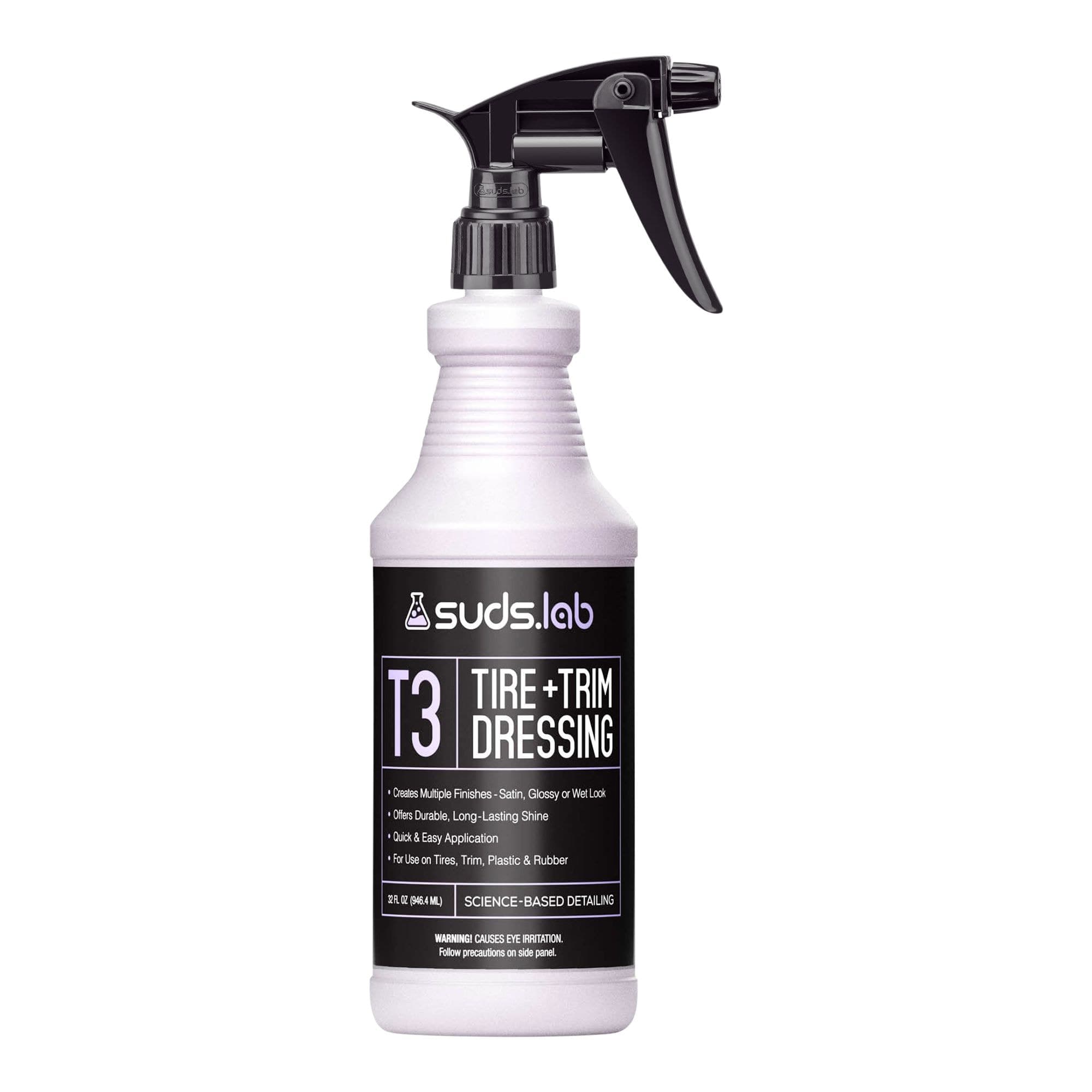 Suds Lab T3 Tire & Trim Dressing with Science-Based Detailing, 32-oz