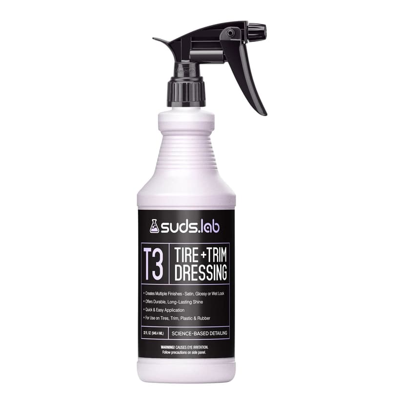Suds Lab T3 Tire & Trim Dressing with Science-Based Detailing, 32-oz