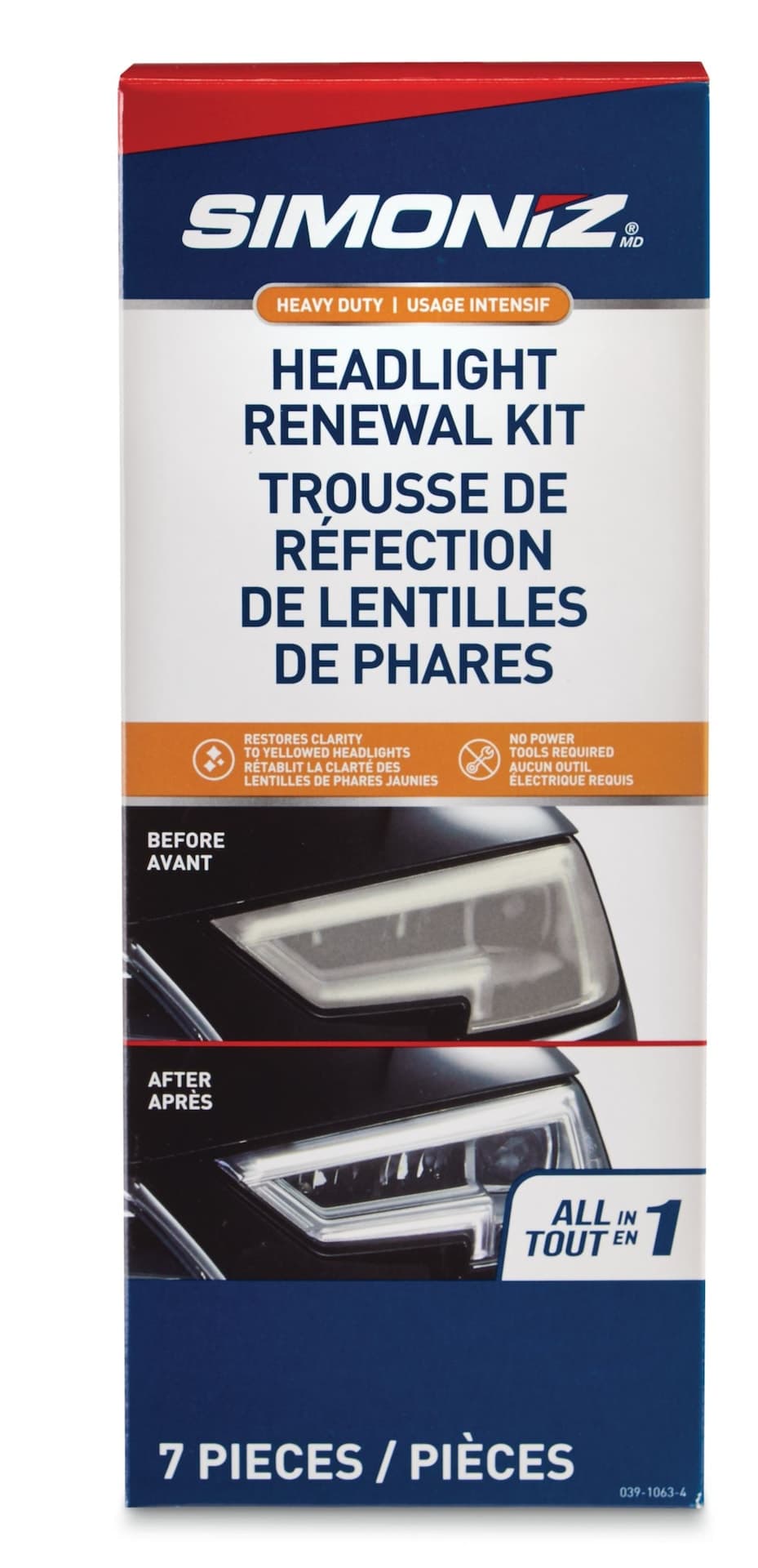 SIMONIZ Car Headlight Restoration Kit, 7-pc