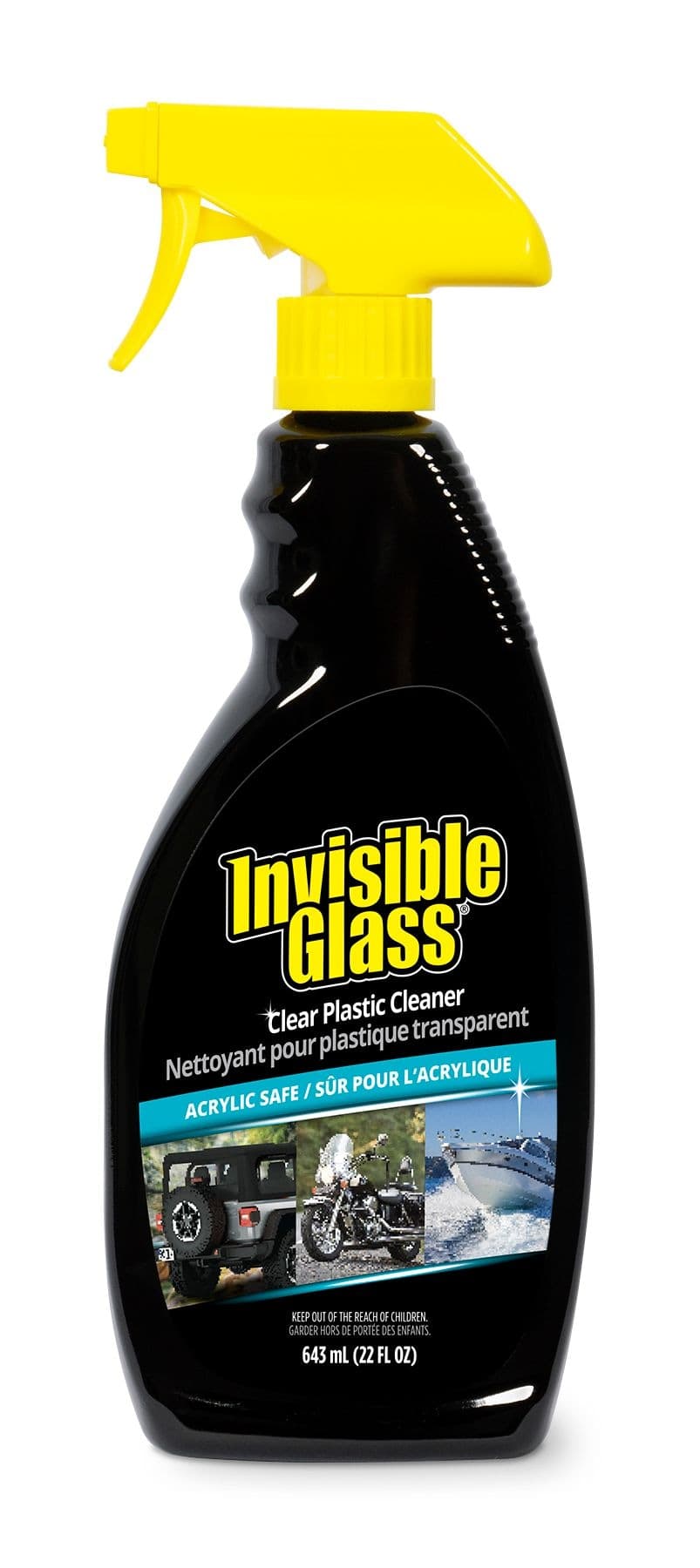Invisible All-Purpose Clear Plastic Cleaner with Surface Protection, 22-oz