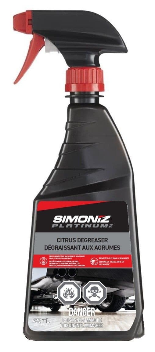 Simoniz Platinum Citrus Degreaser Tar and Adhesive Remover, 437-mL