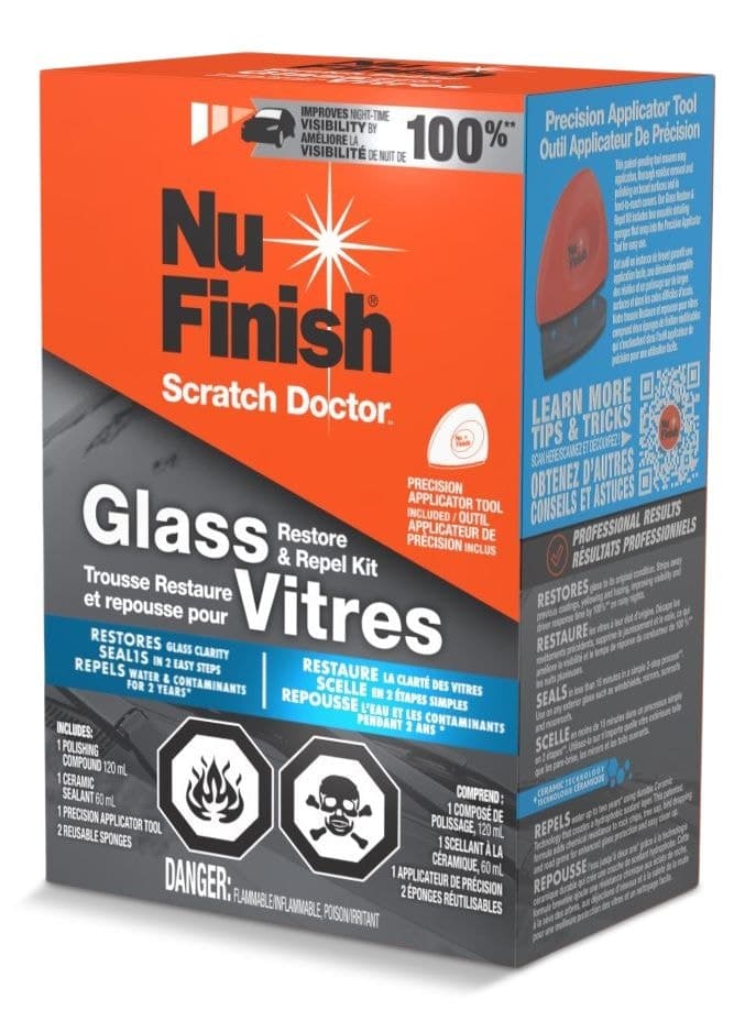 Nu Finish Repair & Repel Windshield Kit, Long-lasting Formula