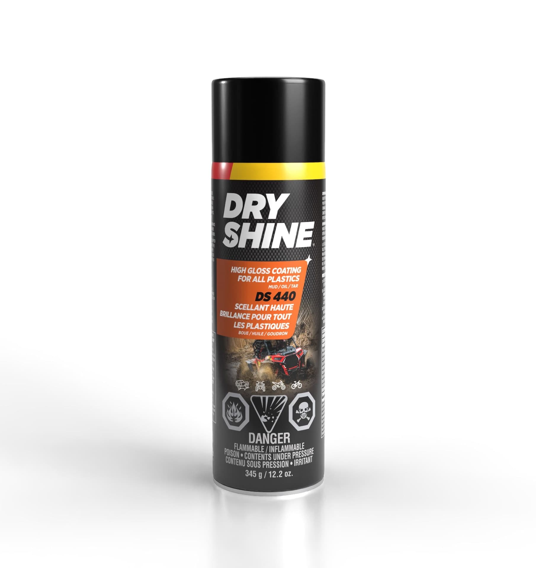 Dry Shine High Gloss Coating Sealant for all Plastics, 345-g