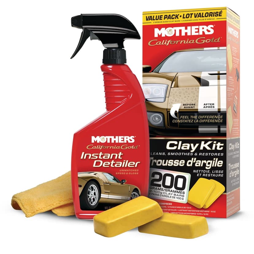 Mothers California Gold Car Clay Kit, 4-pc