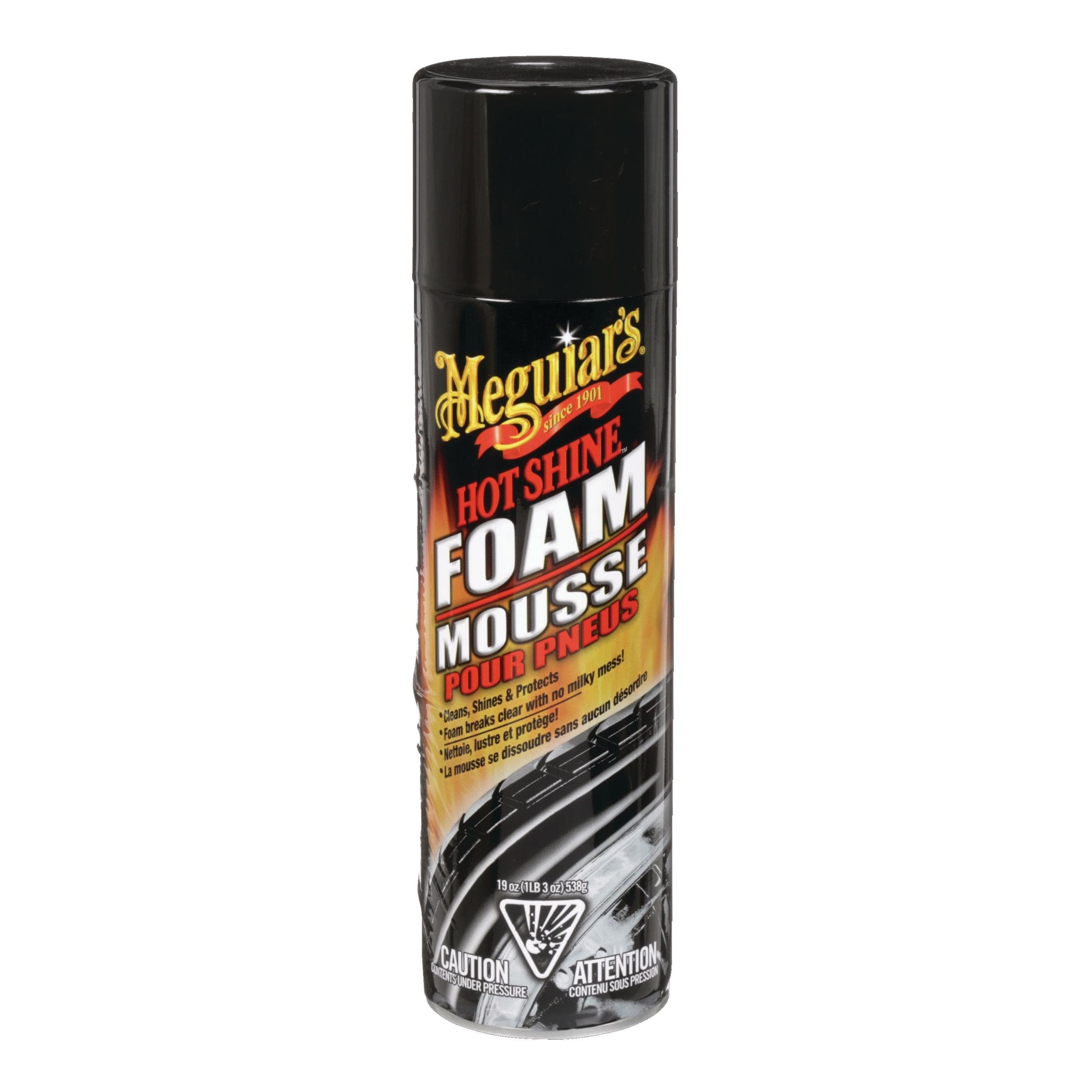 Meguiar's Hot Shine Foam Tire Cleaner Spray, 538-g