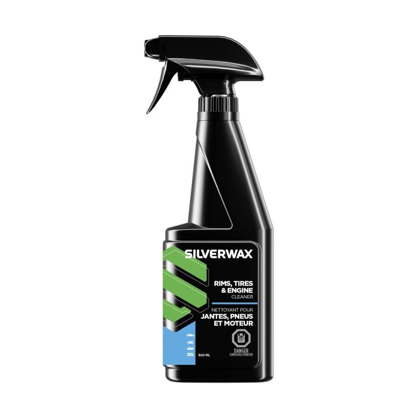 Silverwax Car Rims, Tires & Engine Cleaner Spray, 500-mL