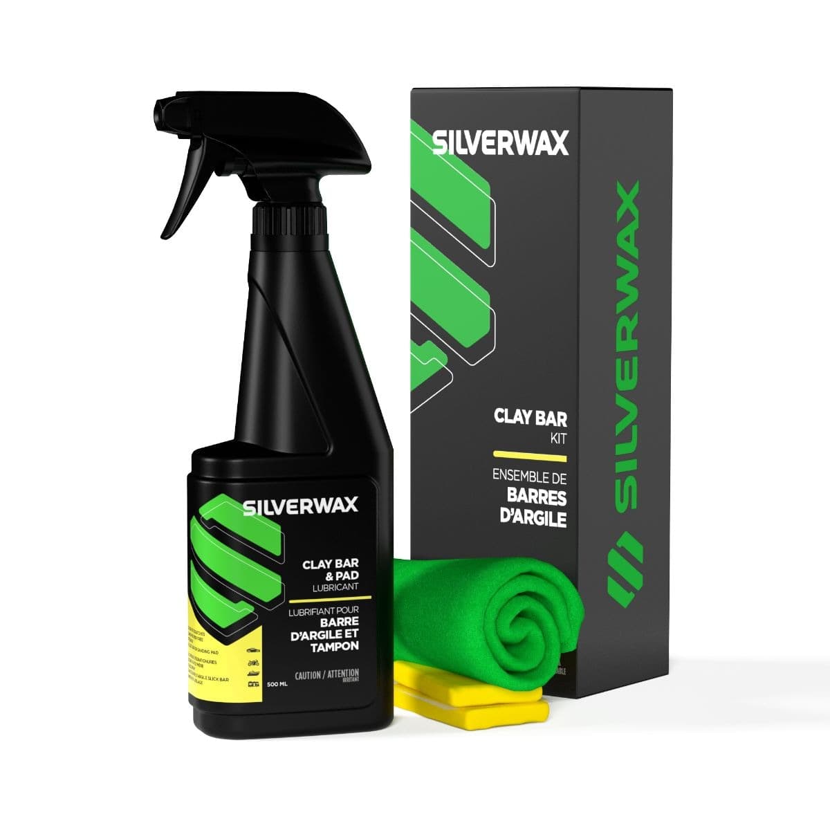 Silverwax Car Clay Bar Kit, 4-pc