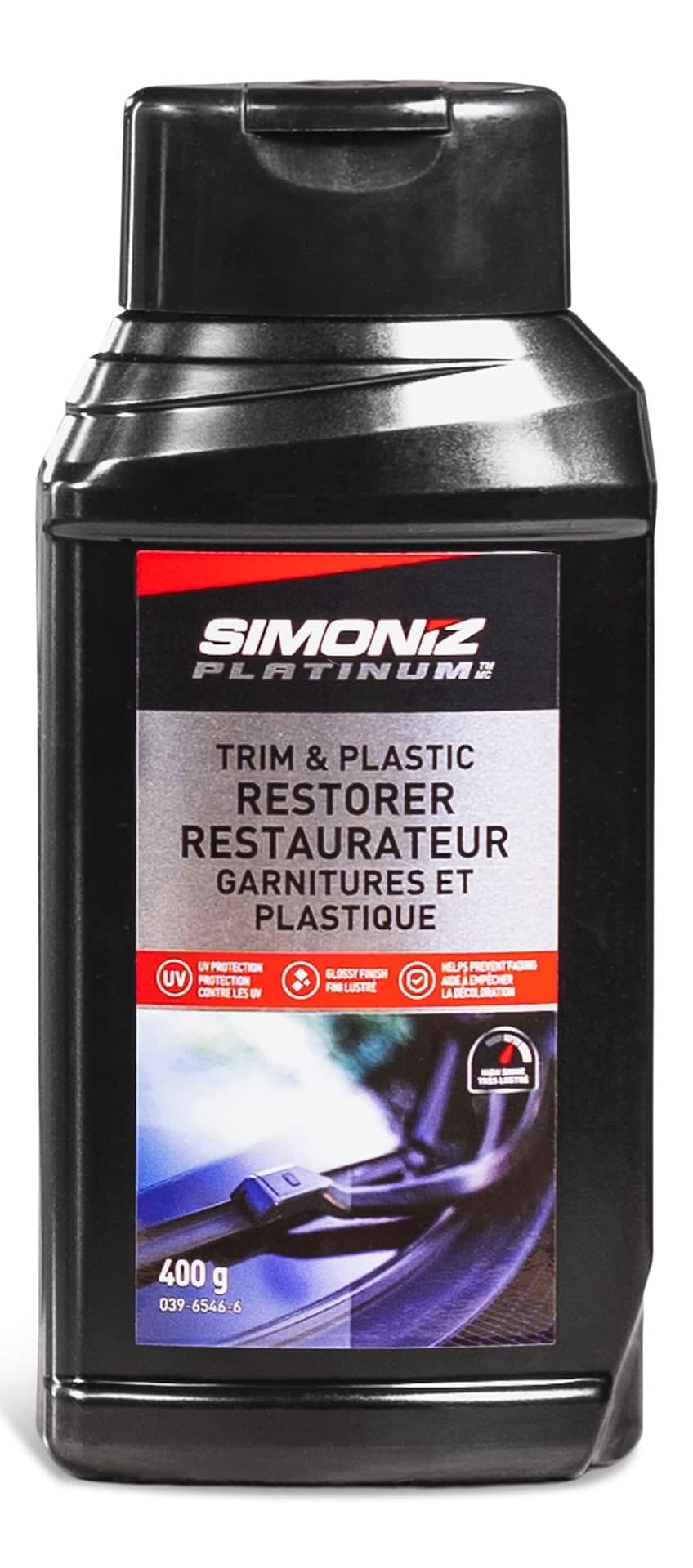 SIMONIZ 2-in-1 Vinyl Plastic Trim Restorer, For Exterior & Interior Auto Surfaces, 400-g