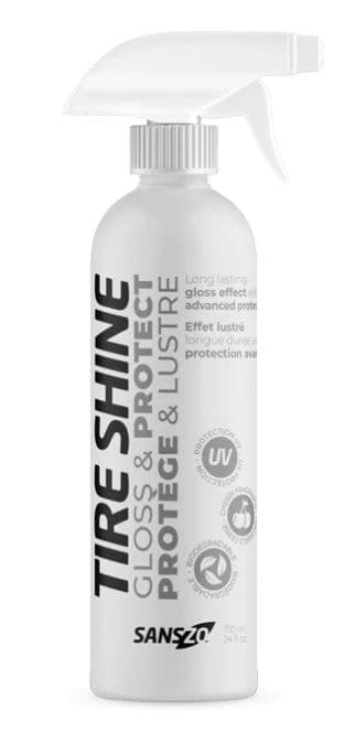 SansZo Tire Shine Gloss & Protect for Long-lasting Shine, Safe Formula