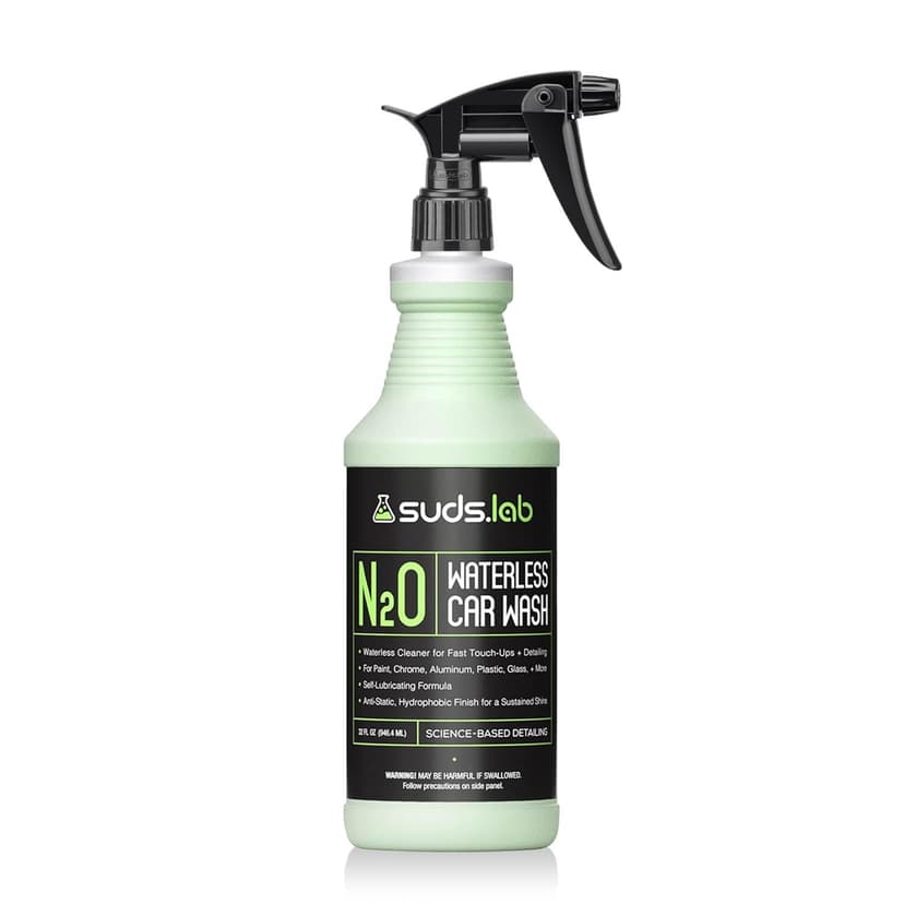 Suds Lab N20 Waterless Car Wash, Safe for Paint/Chrome/Glass/Plastics, 946-mL