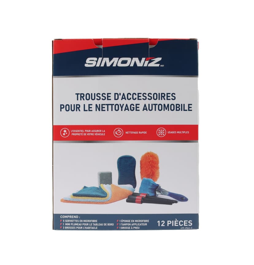 Simoniz Car Cleaning Tool Kit, 12 pcs